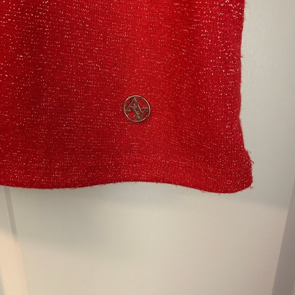 Adrienne Vittadini, Embelished Spring Time Sweater in Red, Women's L - Picture 3 of 8